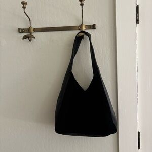 Apatchy London the Henry black leather and suede hobo bag
